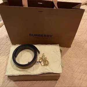 Burberry | Accessories | Reversible Black Gold Mythical  display picture 3